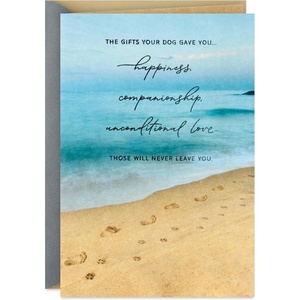 Hallmark Sympathy Card for Loss of Dog (A Faithful Friend to Treasure)