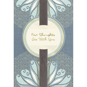Hallmark Sympathy Card from All (Gold Foil Tapestry)(Gold Foil Tapestry)