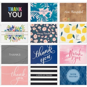 Hallmark Thank You Card Bulk Assortment (48 Blank Cards with Envelopes) for Graduation, Bridal Shower, Birthday, All Occasion(48 Cards – Assorted Designs)