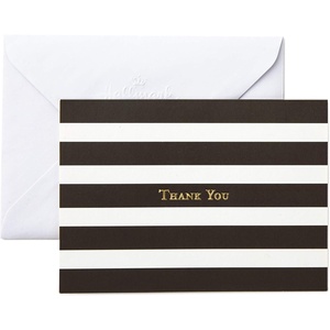 Hallmark Thank You Cards, Striped (40 Blank Thank You Notes with Envelopes for Weddings, Business, Birthdays, Showers, All Occasion), 5STZ5023(40 Cards – Striped)
