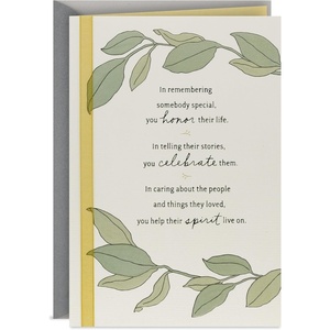 Hallmark Thinking of You Card (Brighten Your Day Flower Pattern)(Honor and Celebrate Them)
