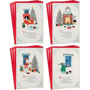 Hallmark ‘Twas the Night Before Christmas Card Assortment with Keepsake Box (12 Cards with Envelopes)(Night Before Christmas Book with Cards)