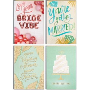 Hallmark Wedding Cards Assortment (5 Cards with Envelopes)(Engagement Congratulations  Bachelorette  Bridal Shower  Wedding)