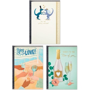 Hallmark Wedding Cards Assortment (5 Cards with Envelopes)(Pack of 3 Cards with Envelopes)