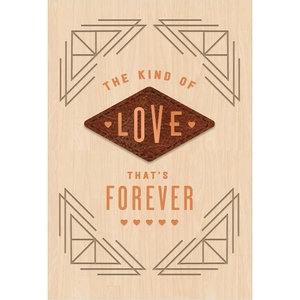 Hallmark Wood Father’s Day Card for Husband or Boyfriend (Love That’s Forever), Model Number: 699FFW1103(That’s Forever)