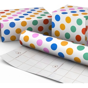 Hallmark Wrapping Paper Mini Roll (Rainbow Polka Dot) for Birthdays, Baby Showers, Graduations, Any Occasion – 40 Sq. Ft.(Polka Dot)