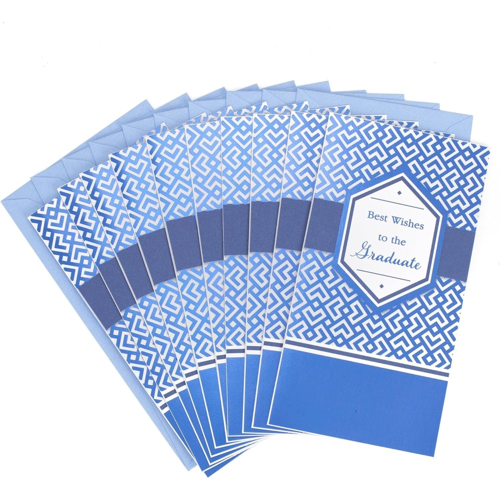 image:imageHallmark Graduation Money Holders or Gift Card Holders Gold Foil Congrats Grad 6 Cards with EnvelopesBest Wishes  10 Money Holders with Envelopes