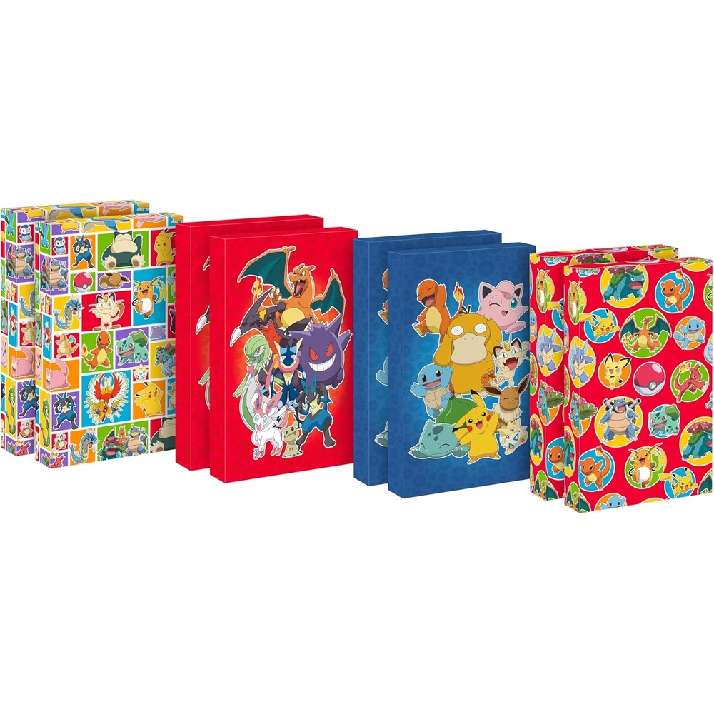 image:imageHallmark Pokmon Wrapping Paper Rolls  Pikachu Charmander Bulbasaur Gift Wrap Paper Set of 3 Rolls 60 sq ft ttl for Birthday Kids Parties Gamers Christmas Presents8 count Pack of 1