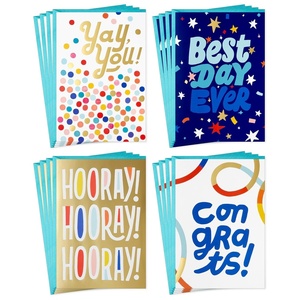 Hallmark Congratulations Card Assortment (16 Cards and Envelopes) for Graduations, Retirements, Promotions