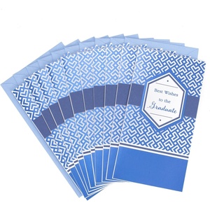 Hallmark Graduation Money Holders or Gift Card Holders, Gold Foil Congrats Grad (6 Cards with Envelopes)(Best Wishes  10 Money Holders with Envelopes)