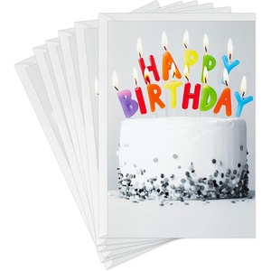Hallmark Pack of Funny Birthday Cards, Excited Cat (6 Birthday Cards with Envelopes)(Happy Birthday Candles)