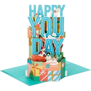 Hallmark Paper Wonder Birthday Pop Up Card (Good Vibes)(Cats with Presents)
