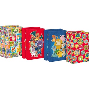 Hallmark Pokémon Wrapping Paper Rolls – Pikachu, Charmander, Bulbasaur Gift Wrap Paper (Set of 3 Rolls: 60 sq. ft. ttl.) for Birthday, Kids Parties, Gamers, Christmas Presents(8 count (Pack of 1))